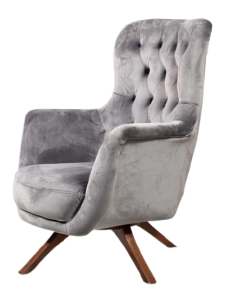 big soft gray chair